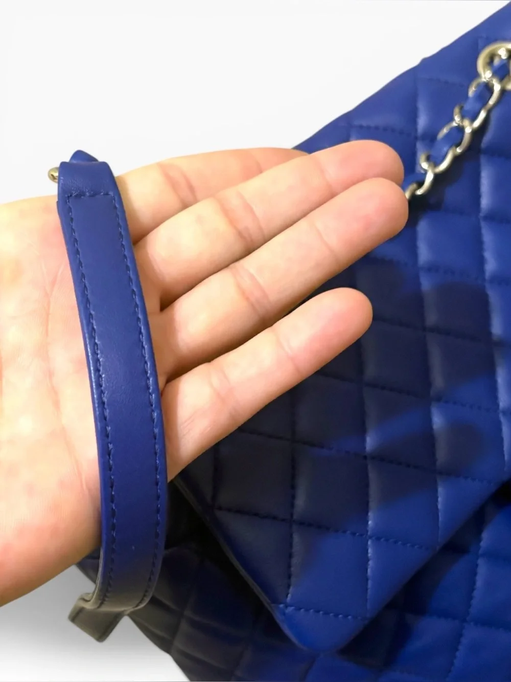CHANEL Urban Spirit Large Backpack Royal Blue Quilted Lambskin 22 Series